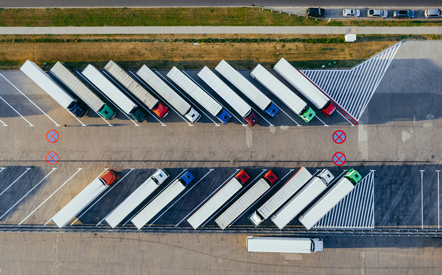 Logistics transport yard